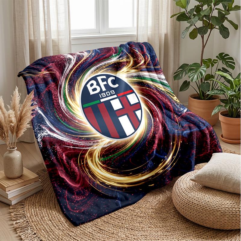 Bologna FC Soft Flannel Fleece Blanket Lightweight Cozy Warm Throw Blanket For Sofa Bed Home Decor