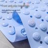 Eco-Friendly Non-Slip Waterproof Bathroom Mat, Solid Color Massage Mat