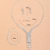 Fashion Wedding Dress Accessories Rhinestone Tassel Necklace Set Versatile Jewelry Earrings Bracelet