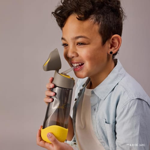 b.box Drink Bottle with Straw, Lightweight, Durable, Shatter-Resistant Tritan Material, One-Push Operation, Dishwasher Safe [Authentic b.box Product]