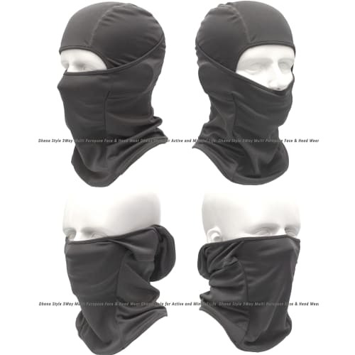 BXB Type 3-Way Tactical Face Mask, Army Balaclava, SWAT, Military Camouflage, Neck Warmer, Ear Caps, Versatile Headwear Breathable, Warm, Quick-Dryi