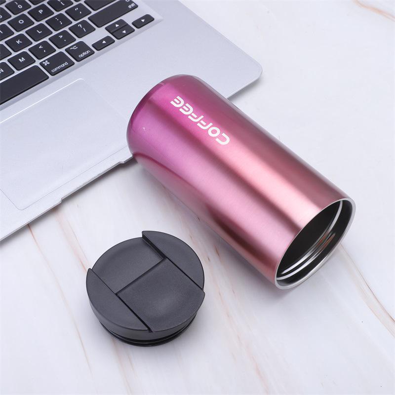 Portable Stainless Steel Vacuum Insulated Gradient Coffee Mug