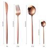 24pcs Gold Dinnerware Set Stainless Steel Cutlery Set Knife Fork Spoon Tableware Set Kitchen Flatware Set Dishwasher Safe