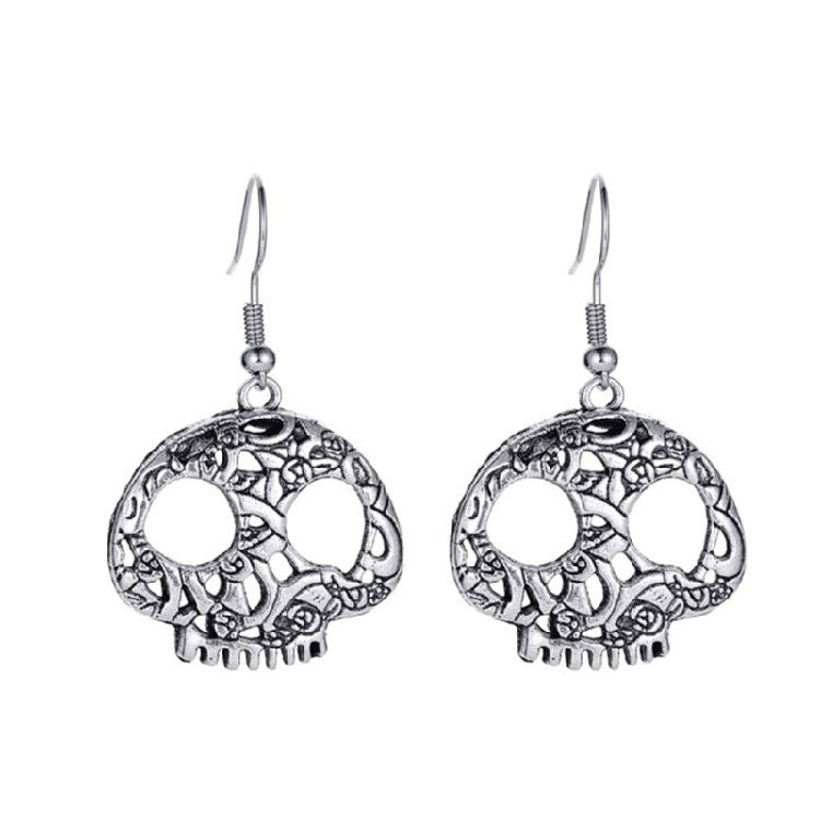 Ghost Skull Halloween Costume Accessories Hip Hop Ear Piercing Jewelry for Women
