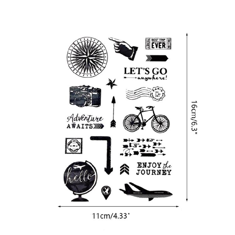 Clear Silicone Stampers Scrapbooking Stencil for Card Making DIY Journaling