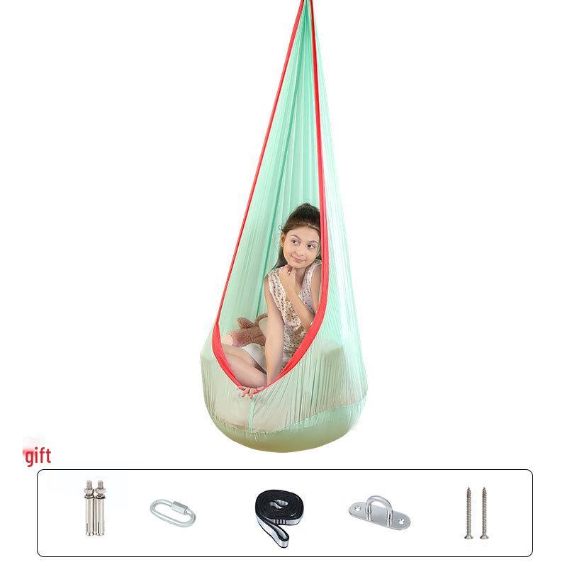 Children's Hanging Chair with Inflatable Cushion - Portable Swing for Park and Yard