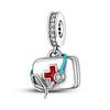 2022 925 Sterling Silver Romantic Girls Travel Charms Fit Original Fashion Bracelet Charm Necklace Trinket DIY Women Jewelry