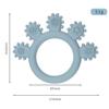 Food Grade Silicone Baby Teething Toys BPA Free Infant Chew Toys Silicone Teething Ring  Newborn