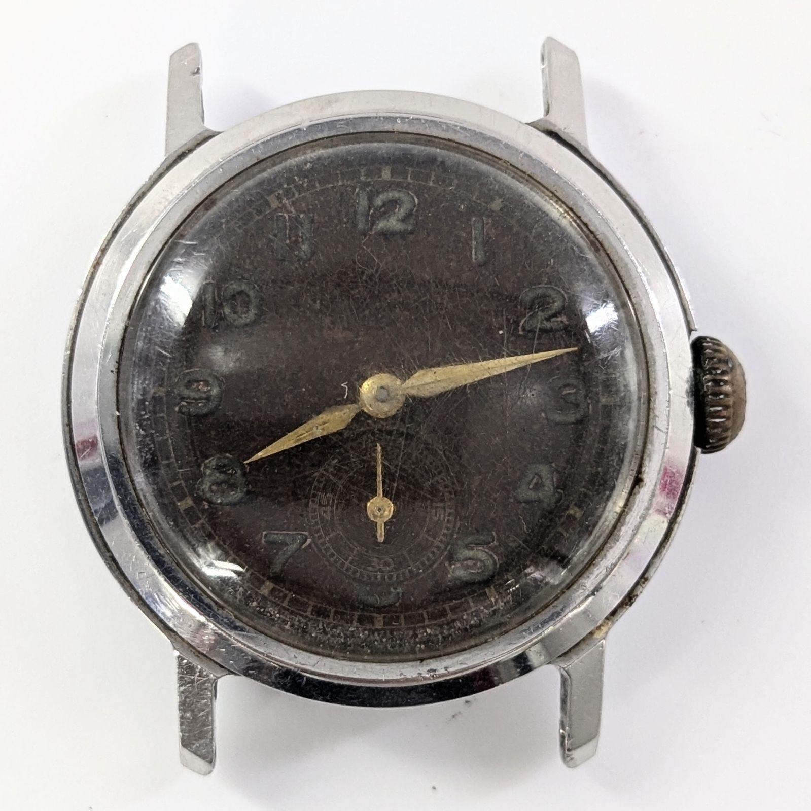 Used MIDO MULTIFORT SS/AT black dial men s watch working item [QG-107]