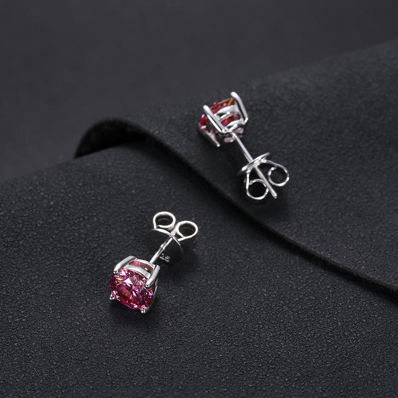 Fashion Stud Earrings 18K Gold Plated Sterling Silver 925 Hoop Earrings Gemstone Moissanite Piercing Men Women Tarnish Earrings