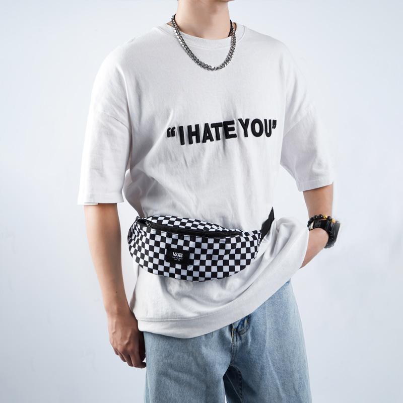 Vans Polyester Crossbody Bag , Sling Bag , Fanny Pack Regular Unisex Black / White (Unisex) Fanny Packs VN0A45GXHU0