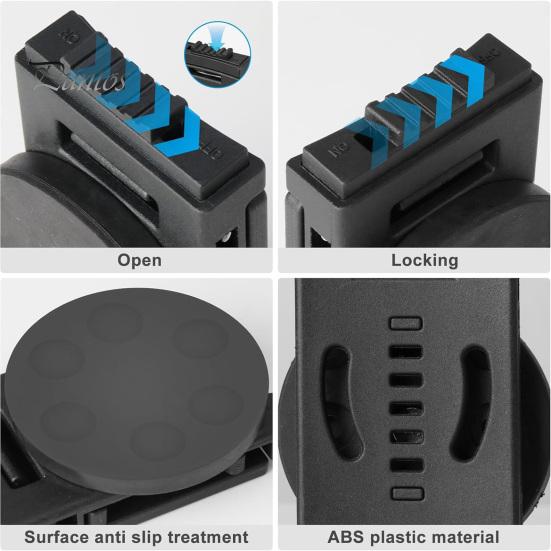 2Pcs Magnetic Belt Clips Scratch-Resistant Universal Easy to Install Heavy-Duty Magnetic Tool Holder Belt Mounting Accessories