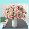 Peony Artificial Flower Home Decor With Silk Material For Wedding Centerpiece And Table Display