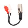Dual RCA To XLR Cable 15cm XLR Male To 2 RCA Stereo Audio Adapter Cable for Speaker DVD Player Microphone