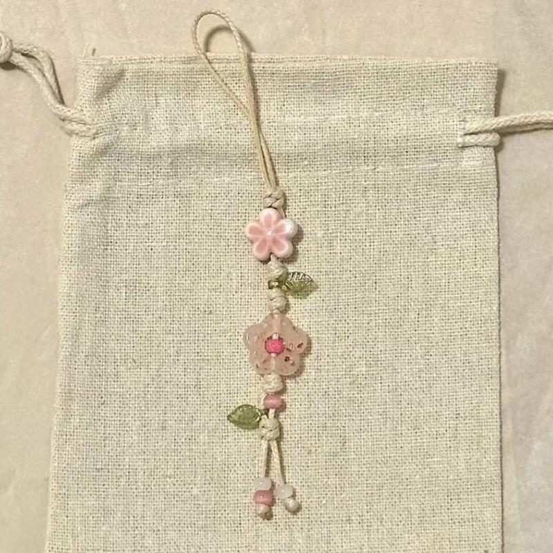 Einzigartiger Sternblumen-Handyanhänger Handgefertigter Anhänger Stilvolle Auto-Innenraumdekorationen für Taschen, Handys und Autos Verleiht einen einzigartigen Charme