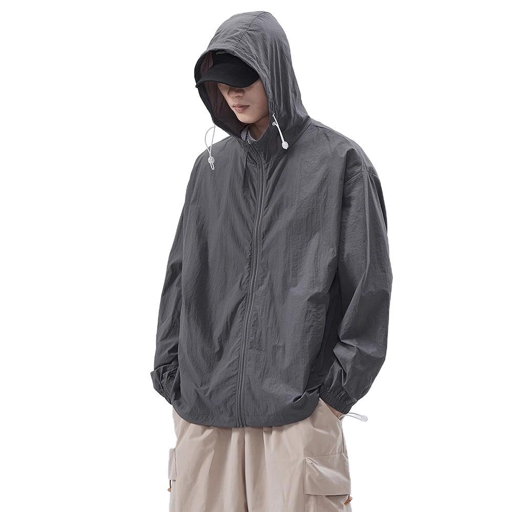 Men's 2026 Ice Silk UV Protection Summer Jacket - Lightweight and Trendy Outdoor Sunscreen Apparel