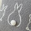 Plush Easter Bunny Pillow Cover Square/Rectangular Pillowslip Cartoon Rabbit Pillow Case  Bed Room