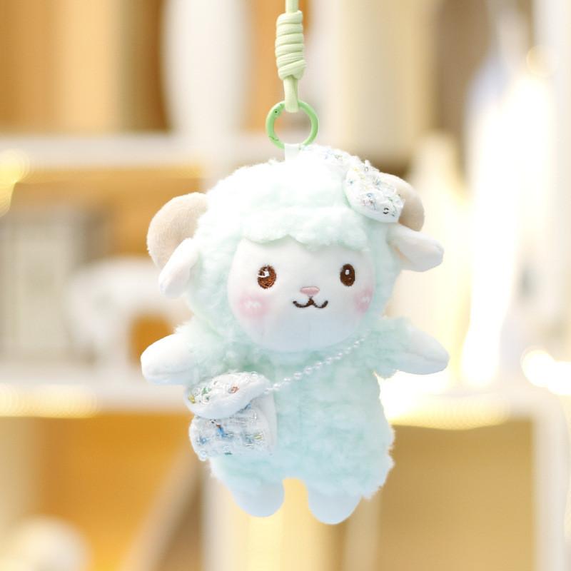 

Cartoon Sheep Plush Toy Soft Stuffed Animal Gift For Kids And Teens GreenSheep