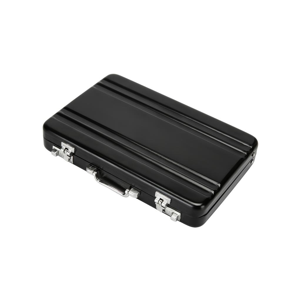 Aluminum Storage Box Business Id Credit Card Holder Mini Suitcase Bank Card Box Holder Jewelry Case Organizer Rectangle New