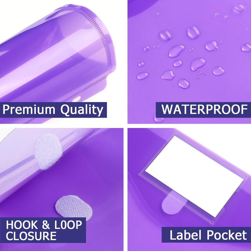 Tamaki 6 Pack Binder Pocket, Plastic Folders with Label, Binder Organizer, Binder Dividers with Pockets, Letter Size, Assorted Colors