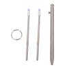 Mini Keychain Pen 0.5mm Tip Ti Alloy Portable Writing Ballpoint Pen with Black Refills