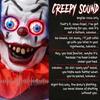 167 cm Life Size Animated Clown Halloween Decoration, Scary Halloween Animatronics Decor with Sound Touch Activated