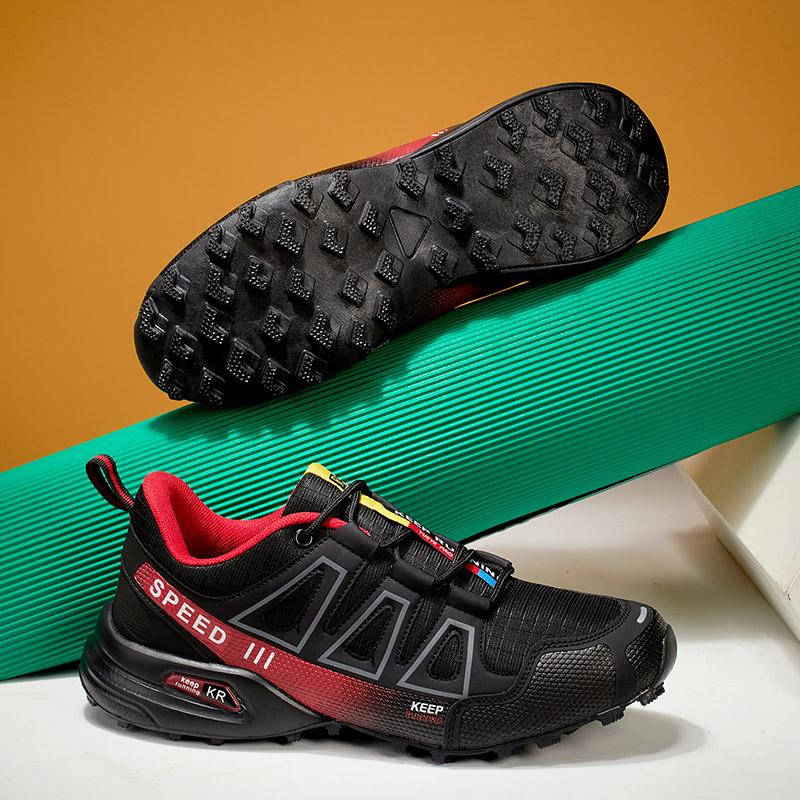 Men's Outdoor Hiking Shoes Off-Road Non-Slip Anti-Collision Breathable High-Quality Men's Boots Lockless Casual Cycling Shoes