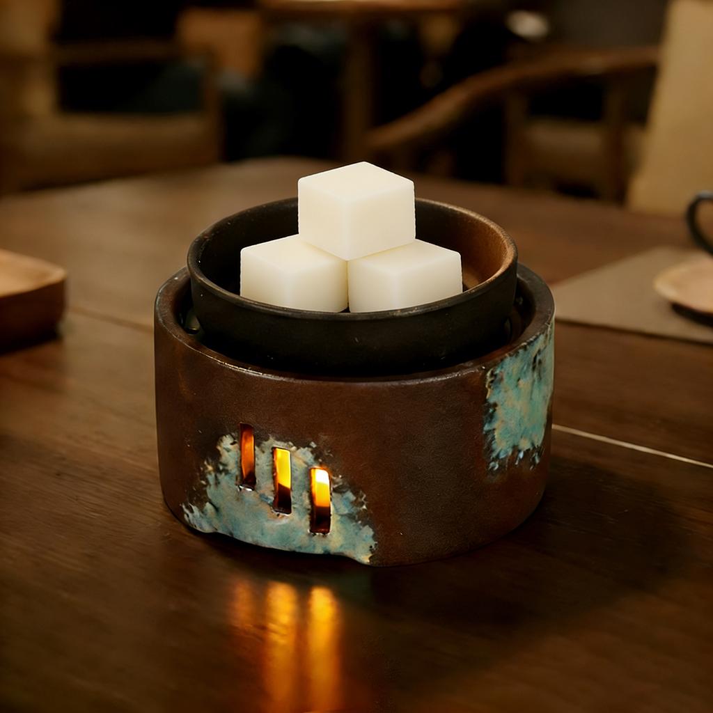 Ceramic Essential Oil Burner Wax Melt Warmer Burner Candle Heating Holder Essential Oil Diffuser for Spa Aromatherapy