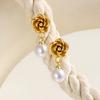 Starfish Drop Dangle Earring for Women, Gold Plated Stainless Steel Beach Sea Earrings, Waterproof Summer Ocean Jewelry