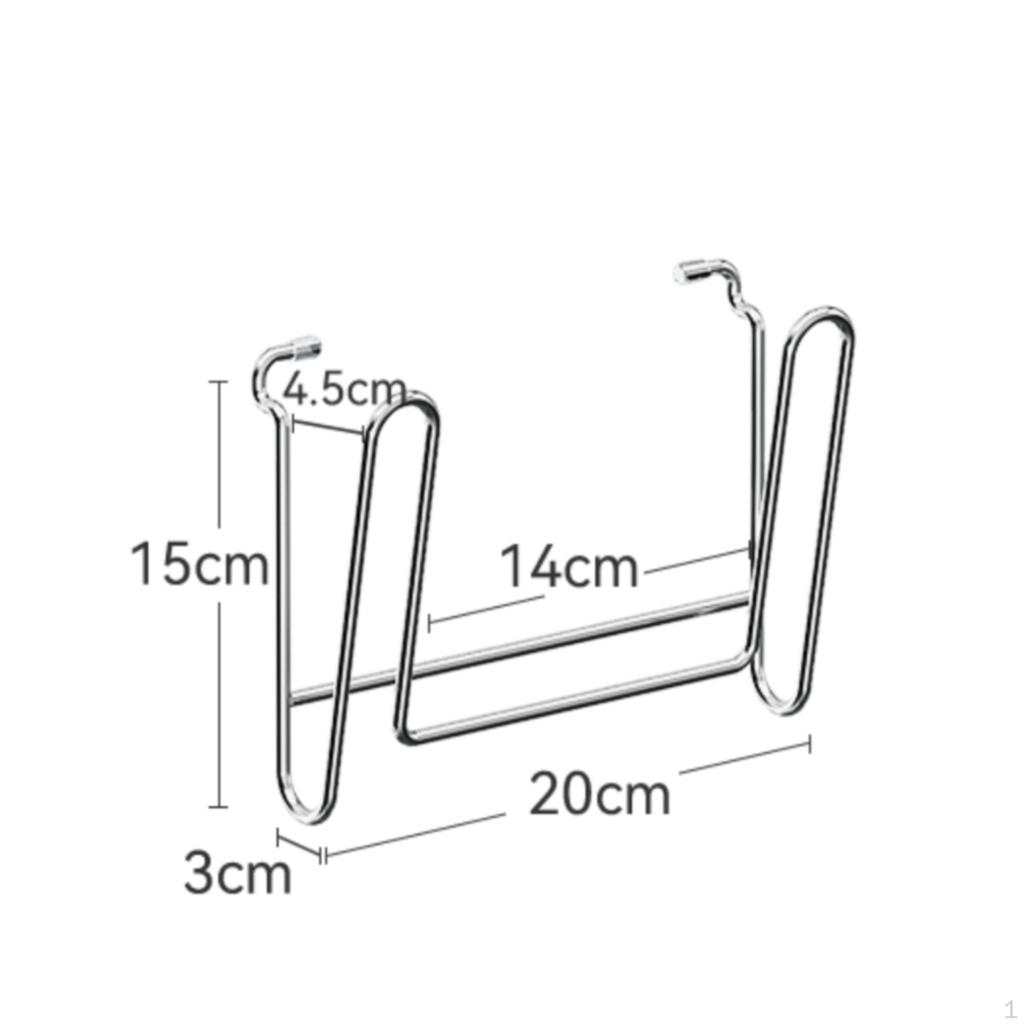 Stainless Steel Bathroom Shelf Organizer, No Storage Rack 20cm Face Towel