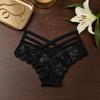 Underwear Women Lace Floral Thong Low-Rise T-back Panties Lace Solid Briefs  Female