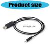 Universal 5V USB To 9V DC3.5x1.35mm Charging Cord Compatible for Home Electronics and Gadgets Boost Power Cable