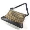 GUCCI 145857 GG Crossbody Messenger Bag Shoulder Bag Beige/SilverHardware
