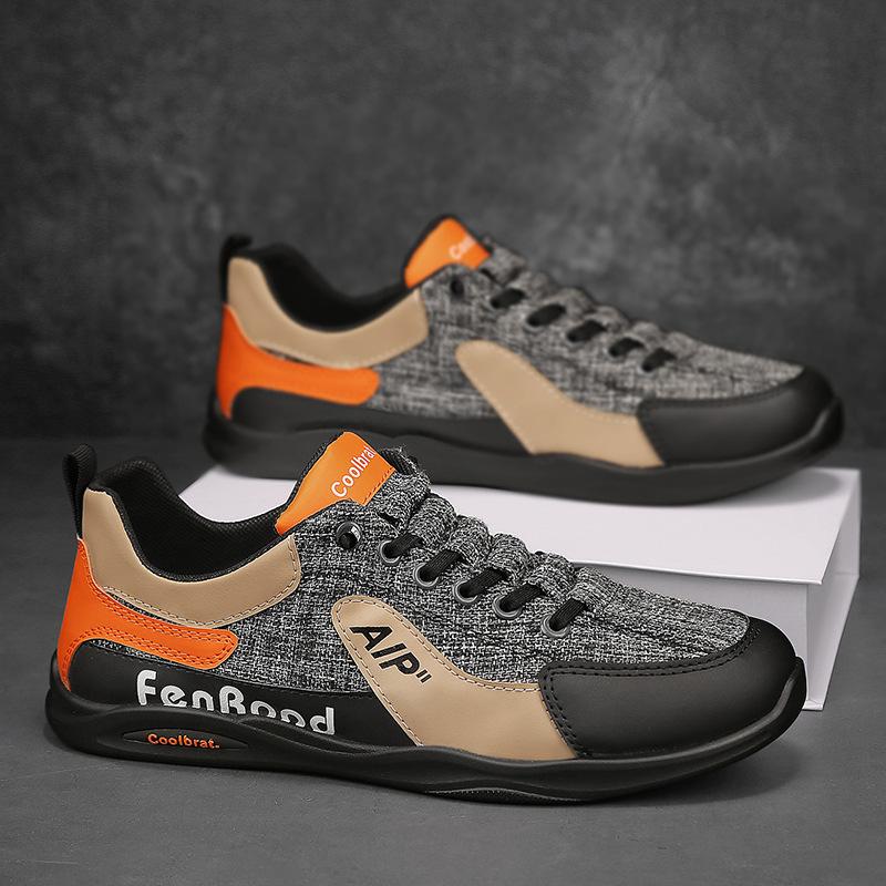 Men's Shoes Leather Fashion Trendy Running Sports Men's Casual Trendy Shoes