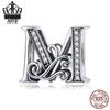 Avle 925 Sterling Silver English Letter Beaded Bracelet Beads