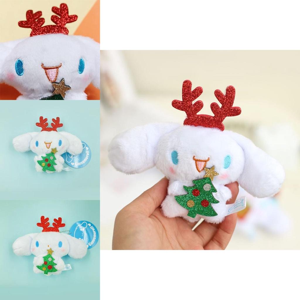Christmas Plush Pendant Keychain Soft Durable Festive