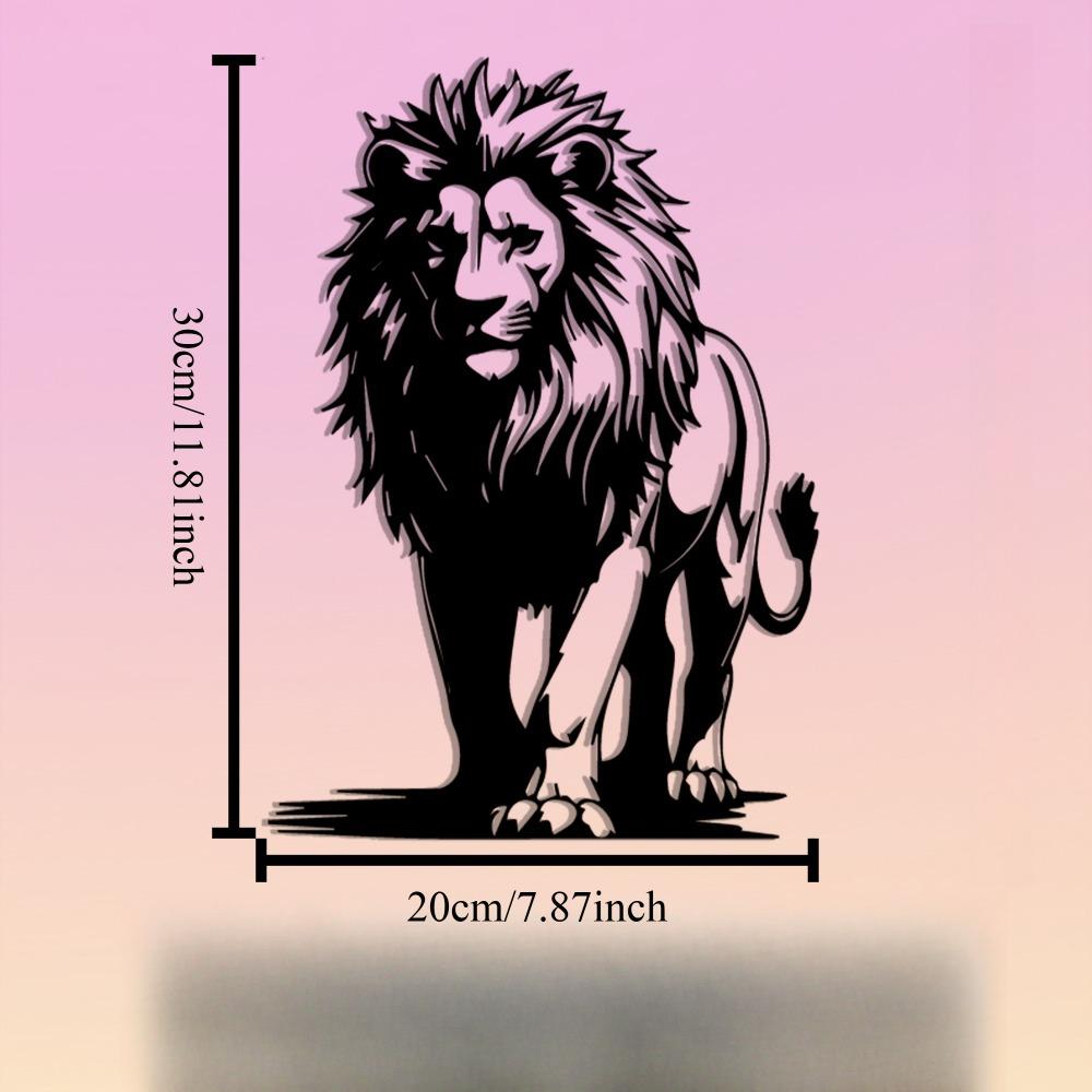1pc Lion Family African Metal Wall Art Rustproof Stencil Retro Home Decor Patio Garden Decoration Christmas Gift for Family