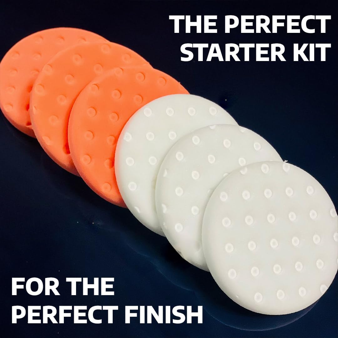 

Smart Foam Pads 5.5 Dual Action Combo (3 White, 3 Orange) for Easy Paint Correction United States