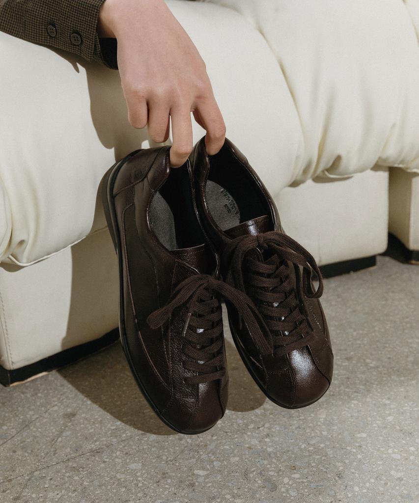 Glen-Waverley 03150 Amos Derby Sneakers (Leather Brown)