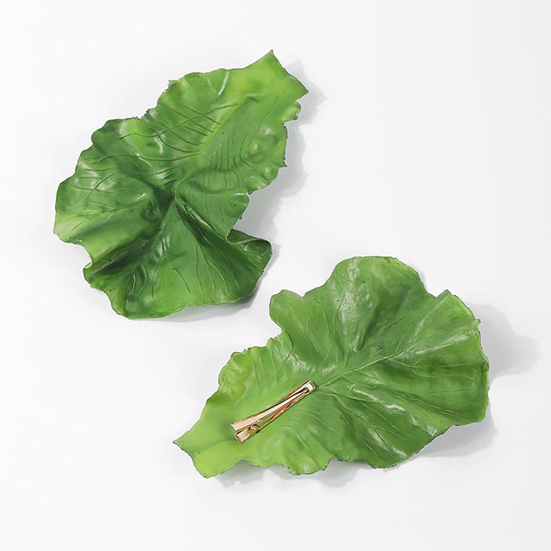 Creative Simulation Lettuce Hair Clip Green Vegetable Leaves Hair Ornaments Girl Headdress