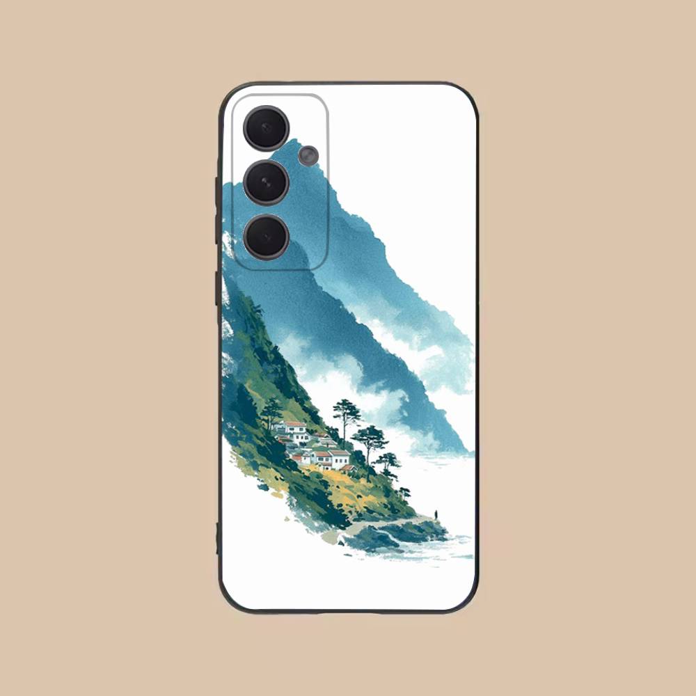 By The Mountainside Phone Case For Samsung S25,24,21,22,23,20,S30,Ultra,Plus,Fe,Lite,Note,5G Black Cover