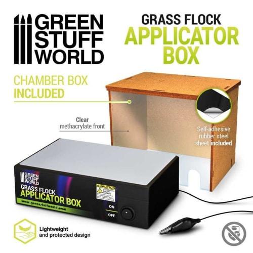 Green Stuff World Glass Flock Applicator Box, Box-Type Electrostatic Raiser, Model Tool, GSWD-2798