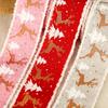 1Pcs Classic Christmas DIY Fabric Swirl Ribbon Burlap Ribbon With Wired Edge Gift Wrapping Christmas Tree Ribbon Wreath Bowshttp