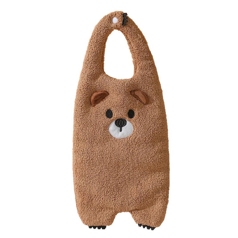 BILOV Cute Animal Coral Fleece Hand Towel 2-Pack