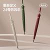 MAYDU 24 Bone Double Automatic Umbrella with Long Handle, Storm resistant, Large Clear Umbrella for Men's Business