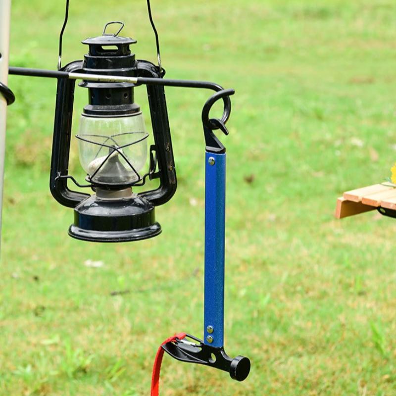 1Pc Outdoor Hammer with Aluminum Alloy Handle, Canopy Peg Puller, Camping Tent Peg Hammer, Multi-functional Mountaineering Camping Hammer