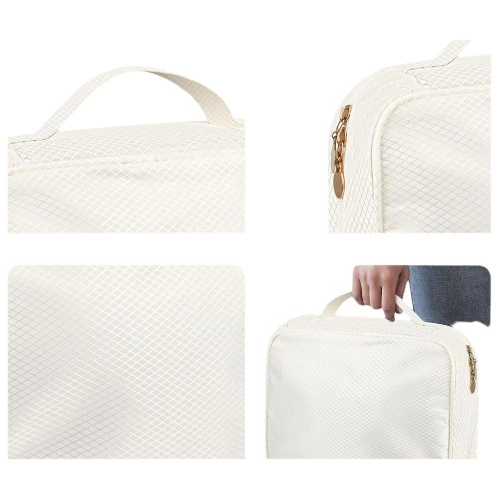 Oxford Fabric Jewelry Storage Case Zipper Closure Portable Jewelry Bag  Home Storage