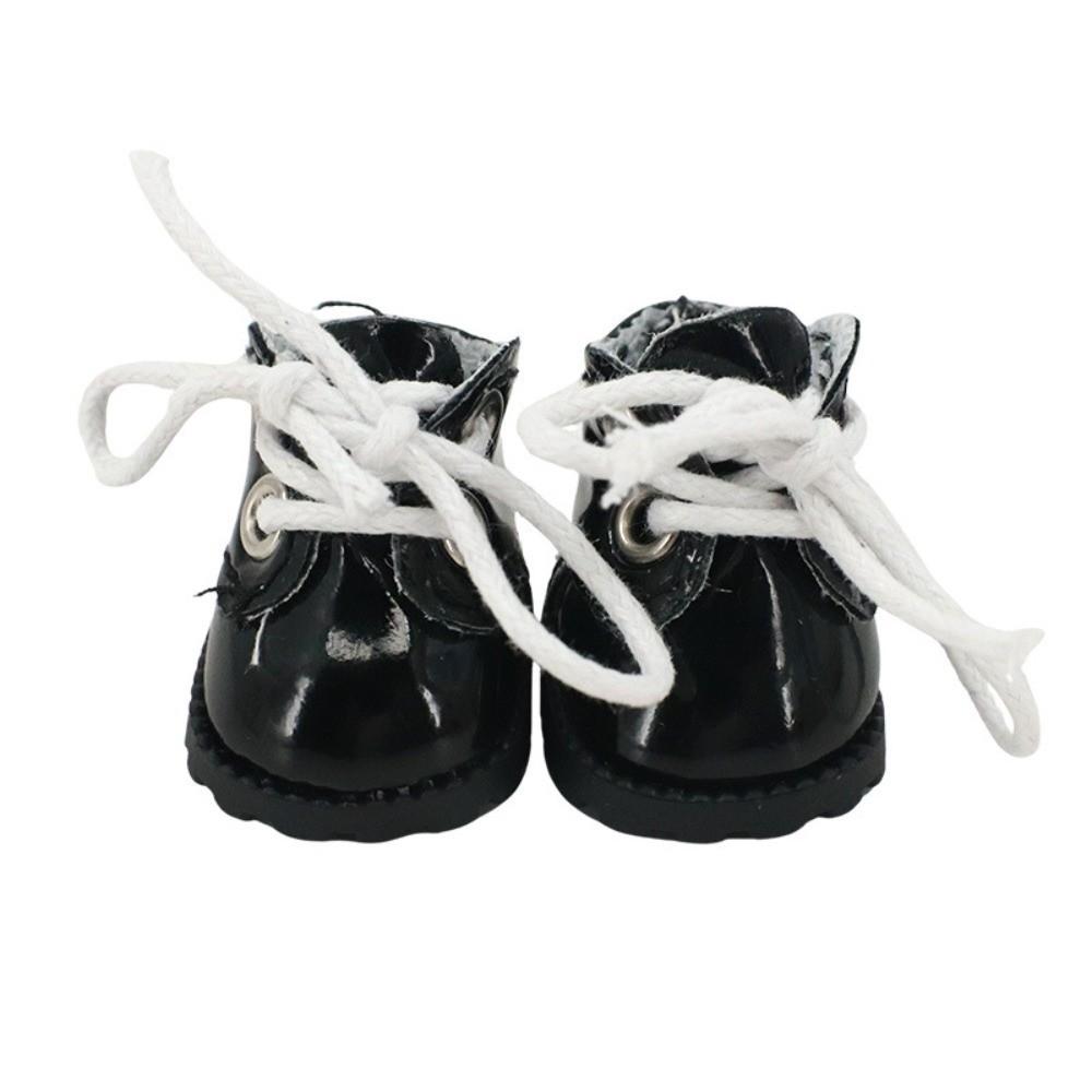 3.4CM Size Doll Leather Shoes Leather Material Cute Design Doll Clothes Miniature Shoes 17cm Size For Doll Shoes Doll Toys