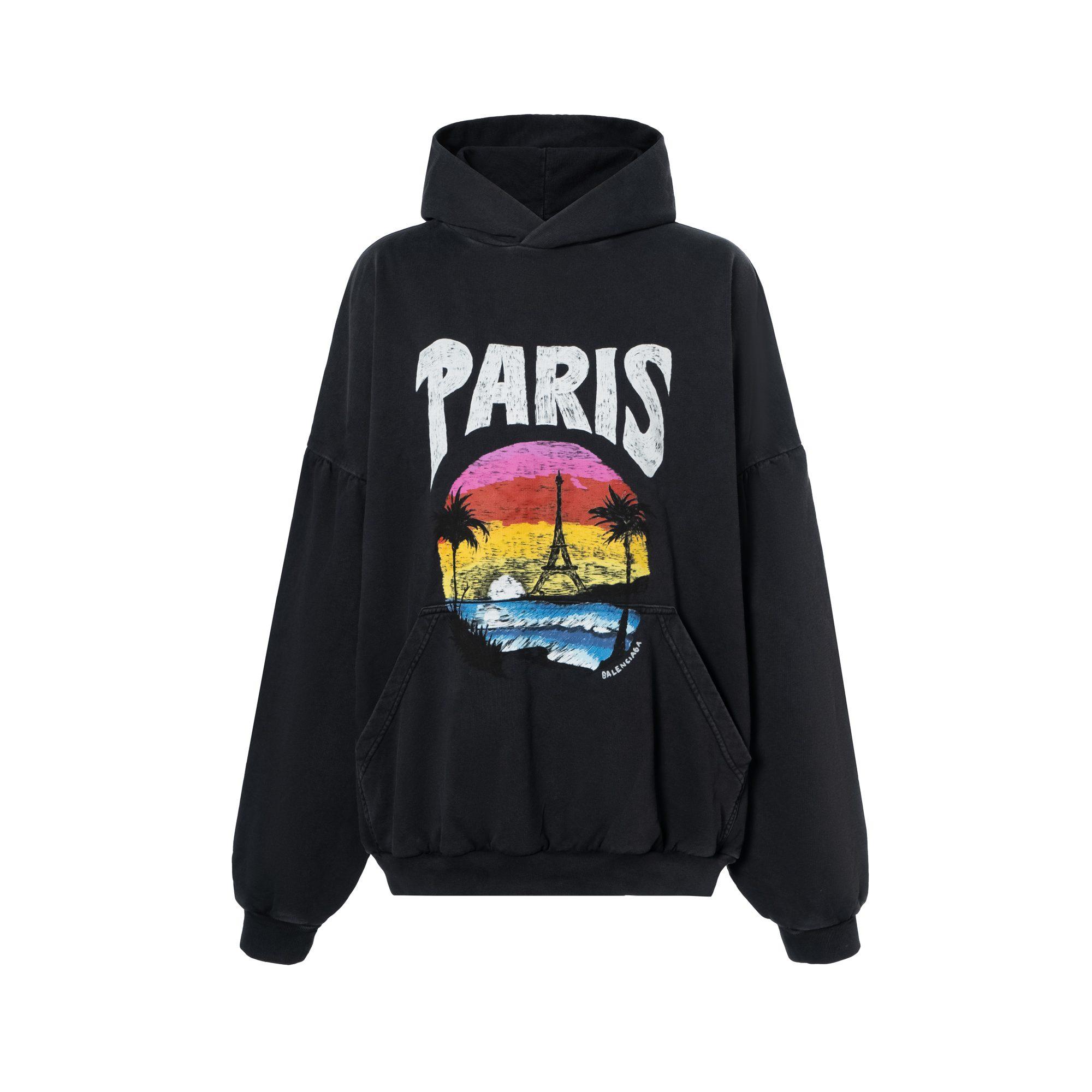 Balenciaga Paris Tropisks Lielizmēra Hūdijs 761458TPVM11569