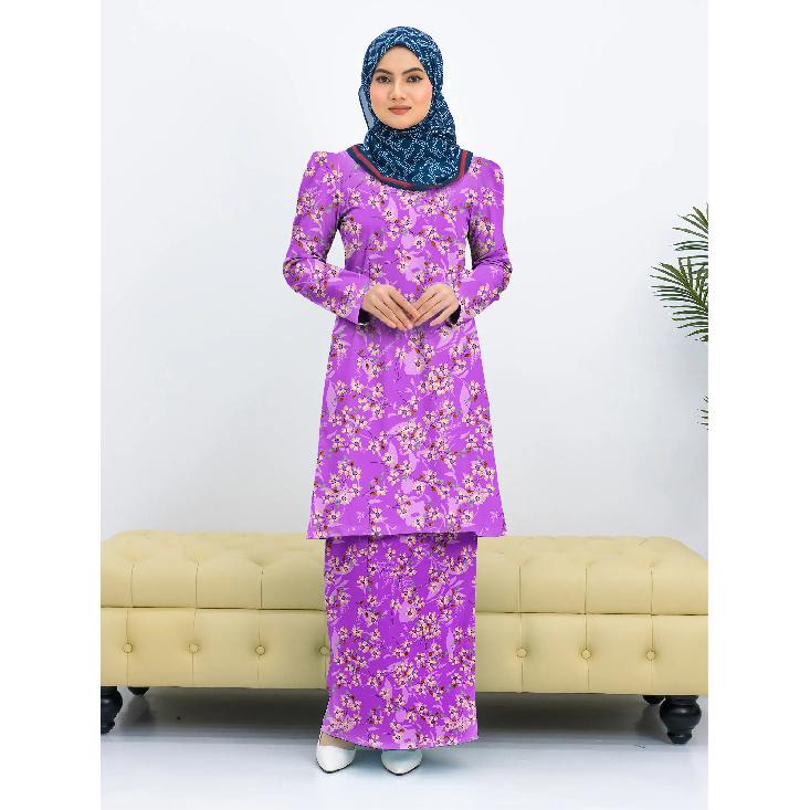 

Setelan мусульманин Wanita Pahang Kurung Biru Motif Full Body Baru, Nyaman Bernapas, Elegan, Fashion, Setelan Idul Fitri 4XL зелёный
